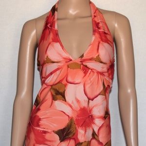 Paulani floral halter dress